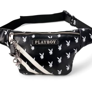 Playboy official licensed bunny logo varsity belt bag fanny pack nwt